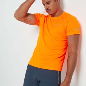 Active All Day - Men's Revamp T-Shirt ( Neon Orange )