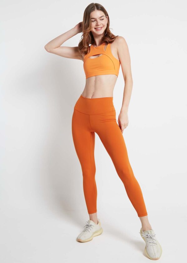 You Can Call Me Queen B - Revamp Leggings - ( Passion Orange )